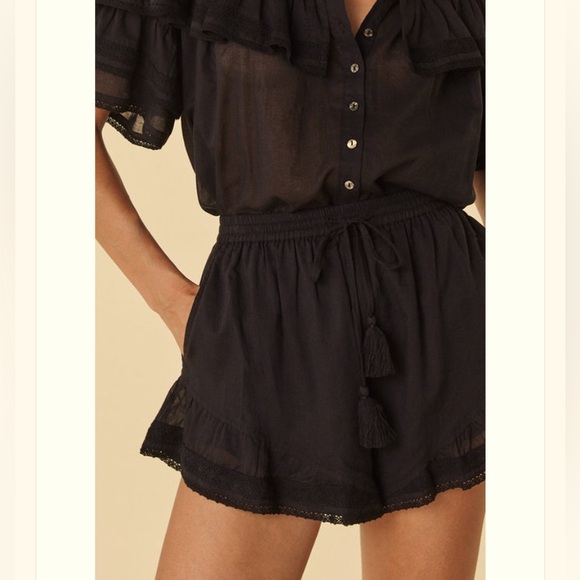 🆕✨ SPELL & The Gypsy Collective Dove Lace Shorts Midnight 🖤 - Picture 3 of 7